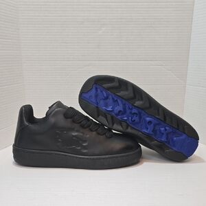 Burberry Leather Debossed Equestrian Knight Men Sneakers